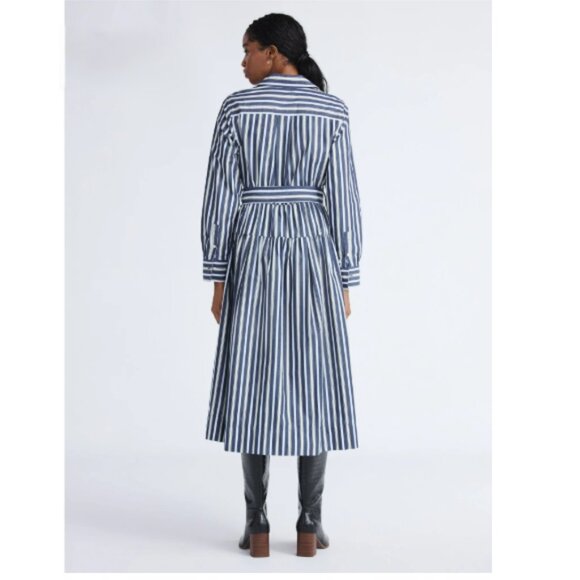 Free Assembly Belted Cotton Maxi Shirtdress With Long Sleeves - Picture 2 of 13